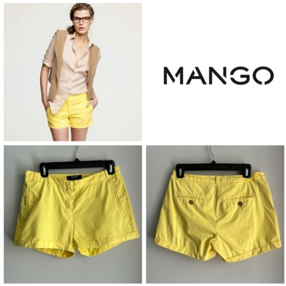 New !!! Cute yellow shorts size S, with pockets